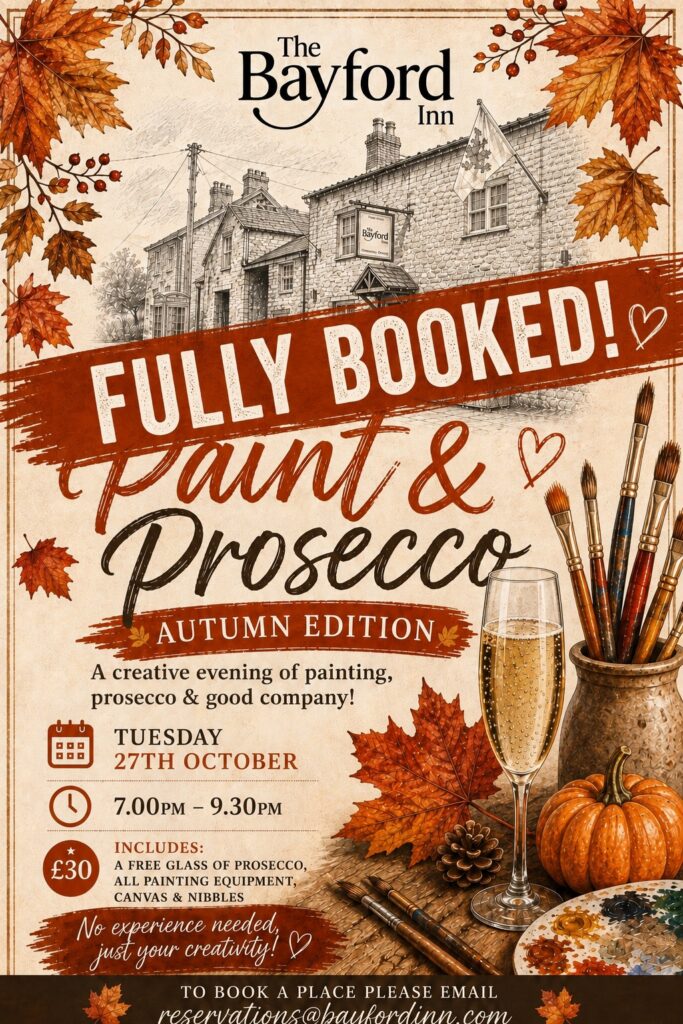 Paint and prosecco poster