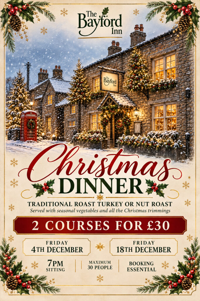 Christmas at The Bayford Inn 4th and 18th December